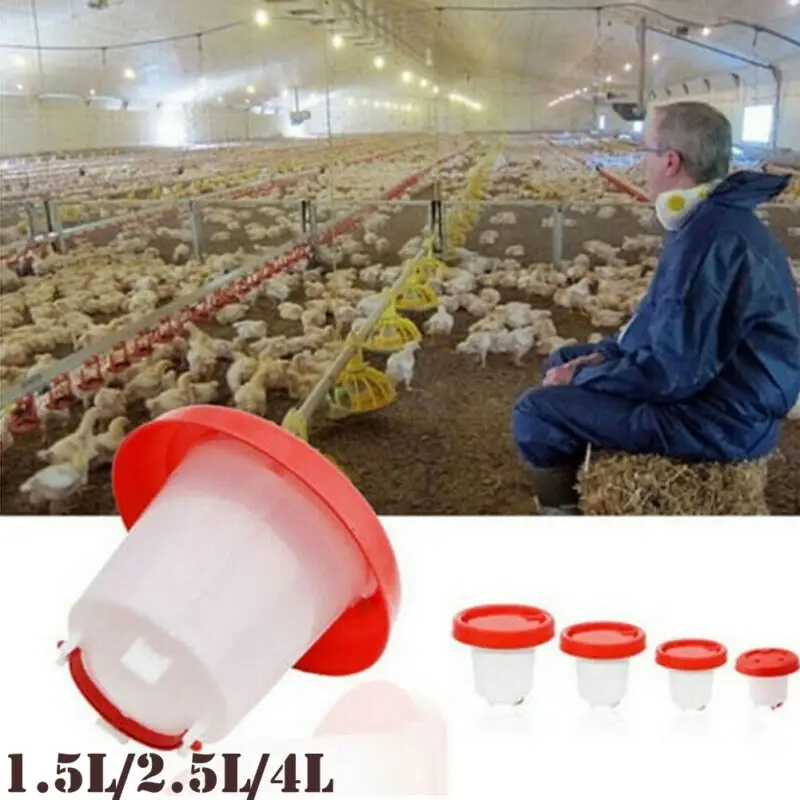 Newest Chicken Waterer Hens Quail Birds Drinking Bowls Water for Chicken Coop Chick Nipple Drinkers Poultry Farm Animal Supplies