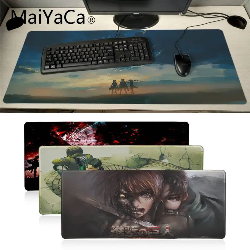 

Cool New Attack On Titan High Speed New Mousepad Anime Cartoon Print Large Size Game Mouse Pad