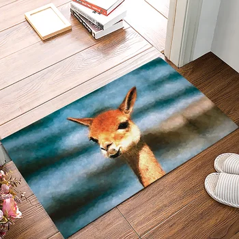 

Cute Alpaca Close-Up DoorMat Outdoor Indoor Bathroom Rug