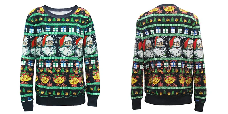 LISCN Christmas Man women Ugly Christmas Sweater Couple Watching Clothing Unisex Lovers for Men Autumn Winter New