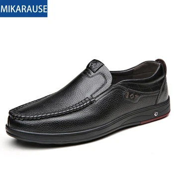 

Big Size 37-48 Genuine Leather Shoes Mens Slip-on Comfort Soft Business Work Man Casual Daily Footwear Dress Shoes For Men
