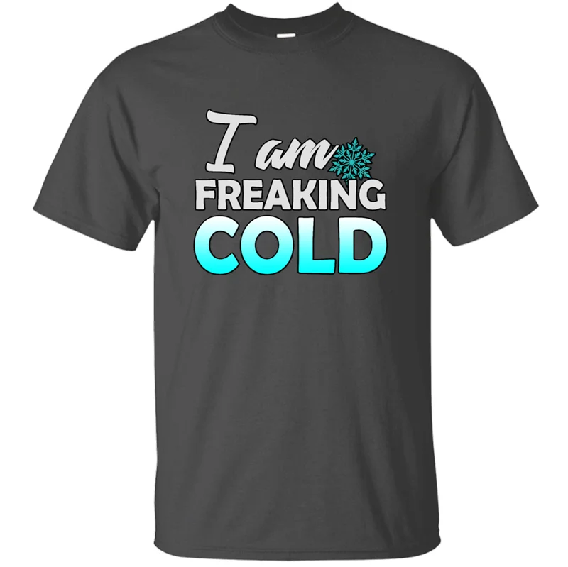 Новая модная удобная футболка с надписью «I Am Fred Cold», Мужская футболка для отдыха с солнечным светом, Мужская футболка в стиле хип-хоп с круглым воротником