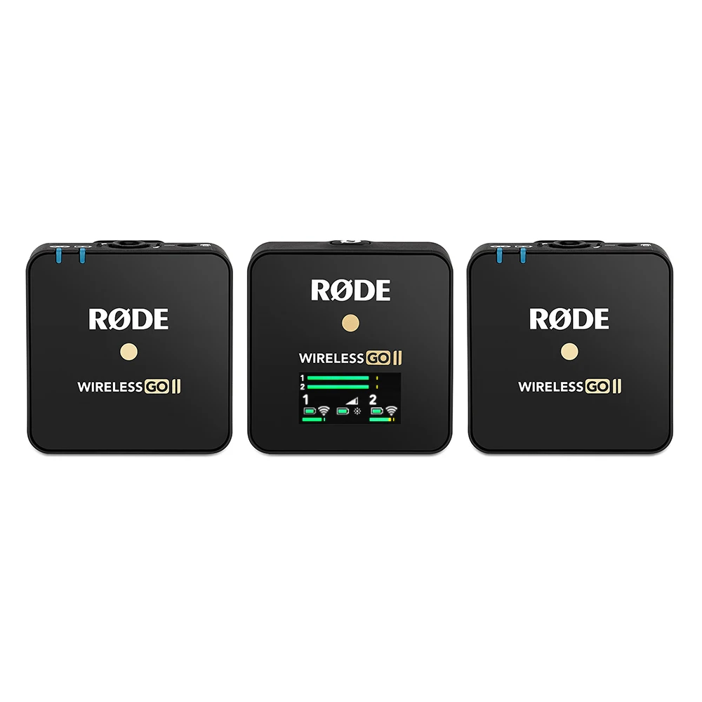 

RODE Wireless Go II icrophone Dual Channel RX 2TX 200m Transmission Mic for Phone DSLR Camera For Studio Interview