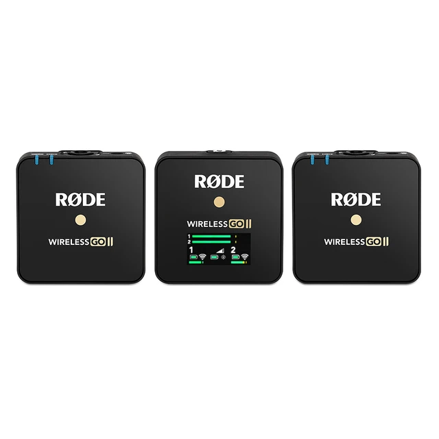 Rode Wireless Go II Wireless Microphone Dual Channel RX 2TX 200m  Transmission Mic for Phone DSLR Camera For Studio Interview