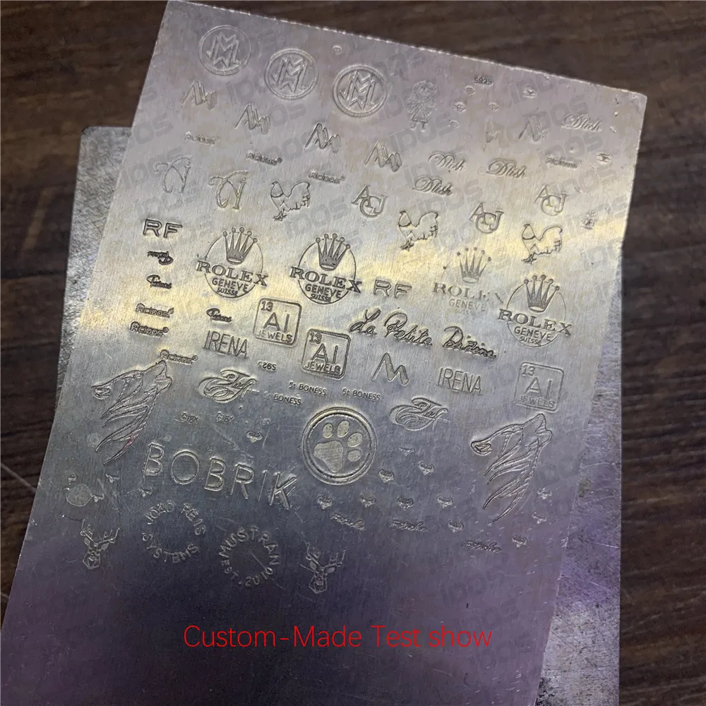 Jewelry Stamp letters metal stamping tool 1-7.8mm Small Design RCIDOS Made High Clearly,Send Design Size Check,Promise 100% Clearly