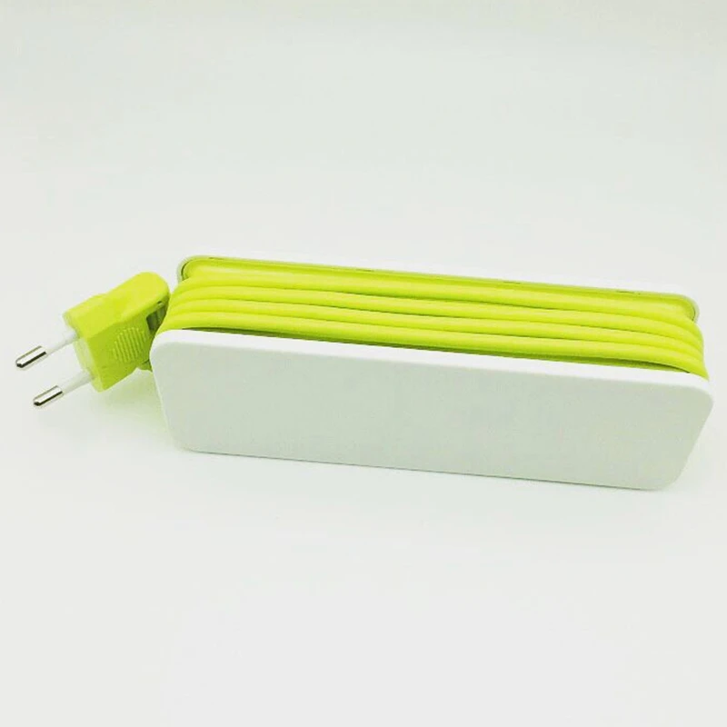 Штепсельная Вилка FFYY-EU, 4 Usb с кабельным штекером, 2 порта переменного тока, многофункциональная круглая штепсельная вилка европейского стандарта