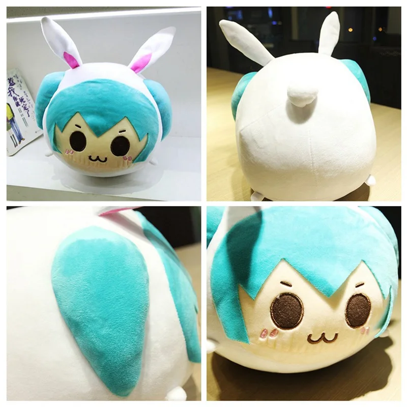 Мультфильм Аниме 28 см Hatsune кукла голова будущего девушки мультфильм плюшевая игрушка кукла девочка подарок