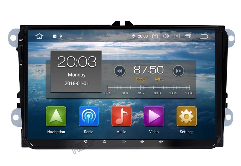 Best 9"2din Android 9.0 GO car radio GPS navig for Volkswagen Skoda Octavia Golf 5 6 touran passat B6 Jetta polo tiguan stereo WIFI 11