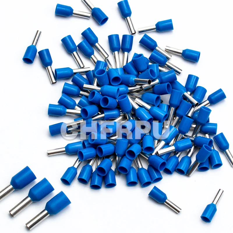 wire connect 100pcs Insulated connector Terminal Crimp Terminator cold pressed insulated termina VE0508 7508 1008 1508 2508 4009 usb c power adapter Electrical Equipment & Supplies