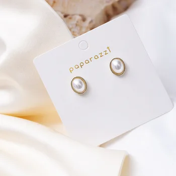 

Ear Stud Women's S925 Silver Needle 2020 New Style Korean Style Elegant Earrings Women's Simple Non-mainstream Pearl Earrings St