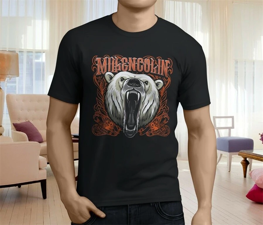 Новая мужская черная футболка Millencolin Life On A Plate в стиле панк-рок размер S-3XL уличная