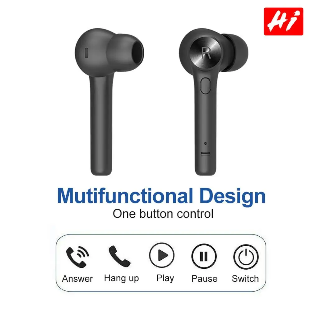 Original Bluedio Hi Wireless Headset Bluetooth Earphone For Phone Stereo Sport Earbuds Headset With Charging Box Built-in Mic