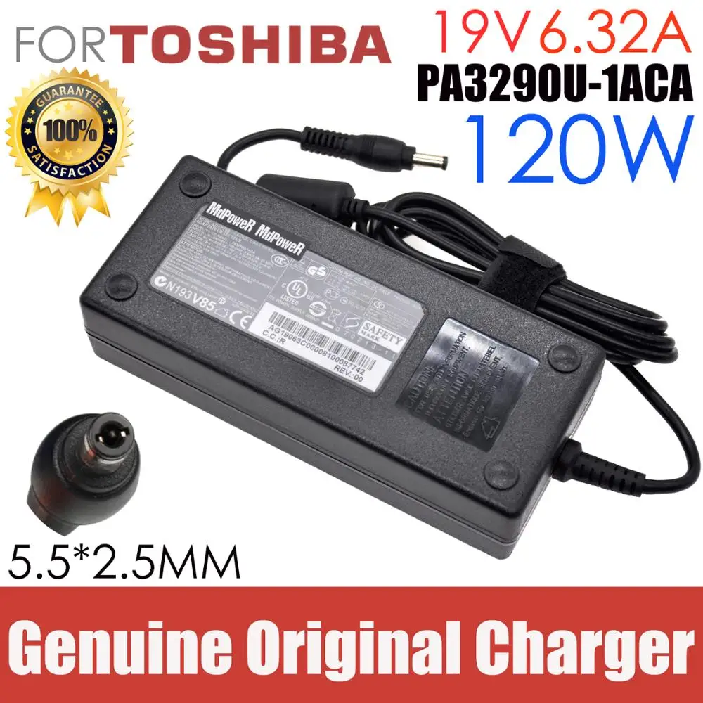 オリジナル東芝19v 6.32A 120ワットPA3290E-1ACA ADP-120ZB bb