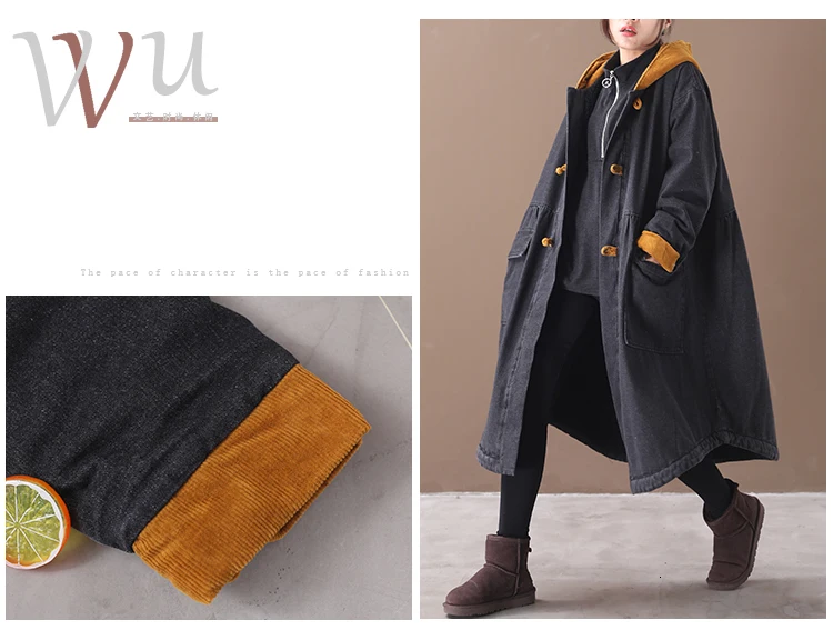 Max LuLu, зимняя теплая корейская мода, женская длинная одежда, женские утепленные меховые пальто с капюшоном, винтажные джинсовые ветровки