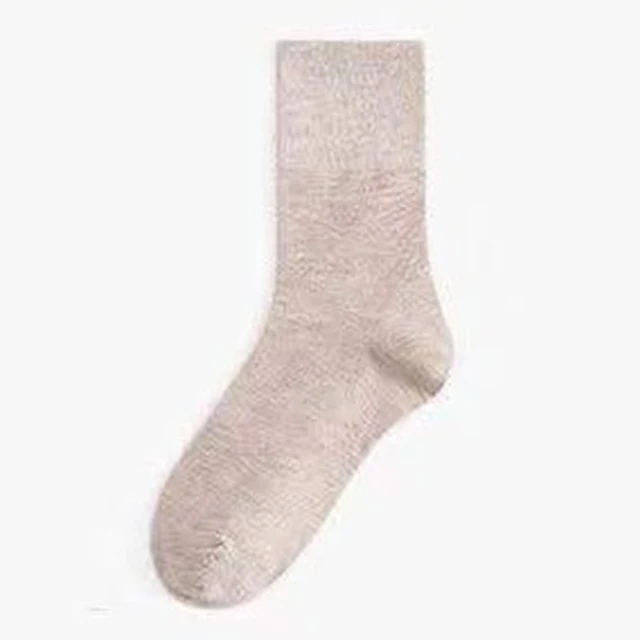 Solid color socks Ⅰ Middle tube Knitted Japanese Korea Loose Long Socks Women Pile Ins Soft Fashion girls Spring and Autumn Khaki