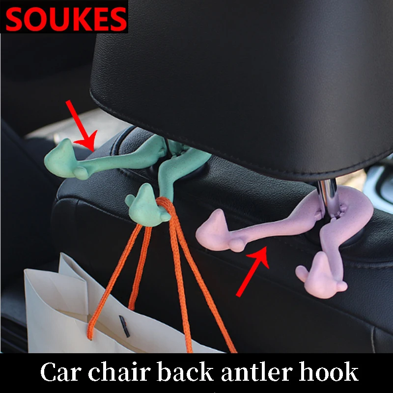 Рождественский олень стайлинга автомобилей крючок на спинку сиденья вешалка для