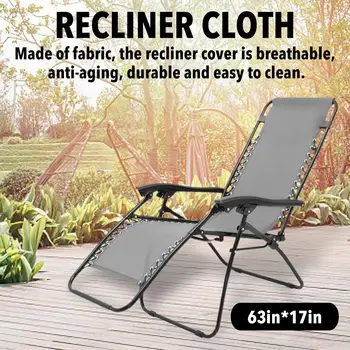

Recliner Cloth Breathable Lounge Couch Replacement Fabric Cloth Garden Folding Sling Chairs Cushion