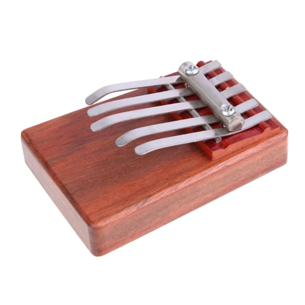 5 Key Kalimba Thumb Piano Finger Mbira Solid Rosewood Music Instrument Wood
