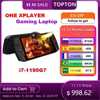 ONEXPLAYER 8.4inch Touch Screen GamePad i7 1195G7 16G/1T 2.5KHandheld Gaming Laptop Windows10 pro Key Console Notebook PC Gamer 1