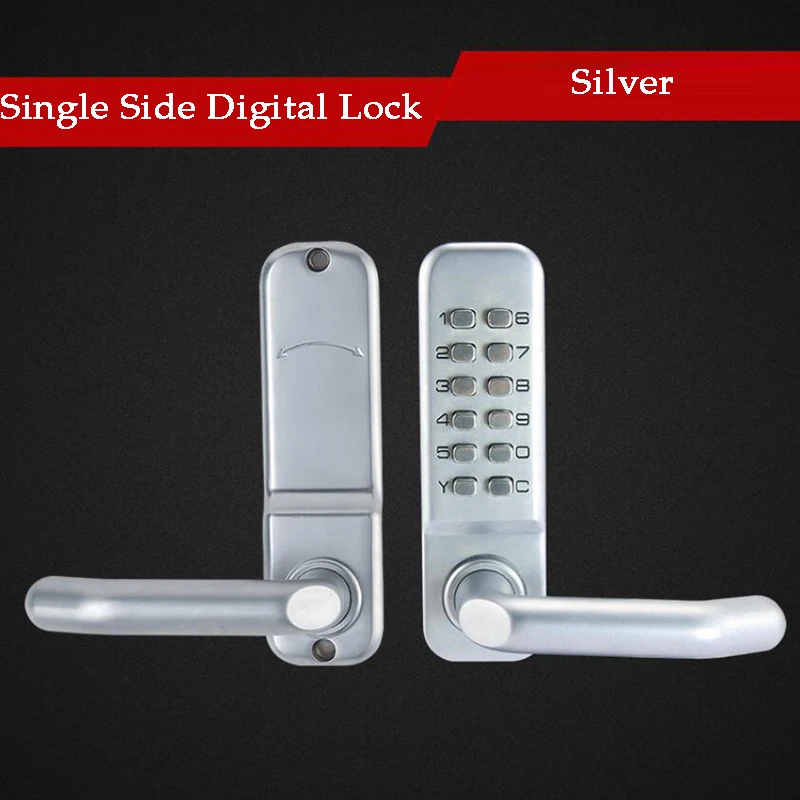 Smart Door Lock Smart Lock Electronic Lock Password Lock Long Handle Keyless Mechanical Digital Door Lock Password Keypad Home Garden Yard Wooden Iron Gate lock Pushbutton