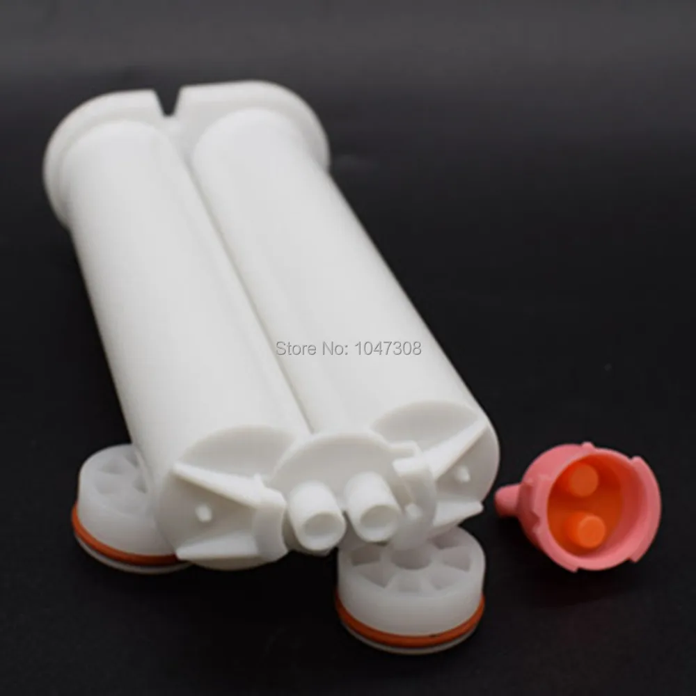 

1:1 50ml Applicator Gun Dispensing Gun Epoxy Cartridge 2 Part Epoxy Glue Adhesive Dispenser Cartridges Disposable Empty