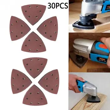 

50pcs/bag 90mm Aluminum Oxide Mix Sanding Sheet 40 60 80 120 180 Grit Sandpaper Sanding Paper Grinding Kit