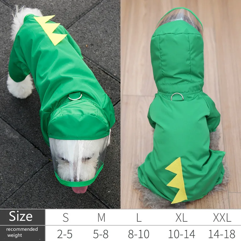 Pet дождевик животные S-2XL собака кошка одежда, костюм для щенков водонепроницаемая куртка-дождевик маленькие собаки котята Шнауцер Тедди