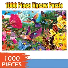 1000 duży kawałek dla dorosłych Puzzle dla dzieci prezent świąteczny wzór zabawka piękny wzór Puzzle Jigsaw 1000 sztuka kolorowe ptaki Puzzle