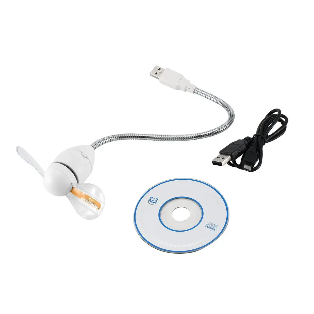 

USB LED Clock Fan USB-Powered Portable Fan LED Programmable Message Fan Mini Gooseneck Fan for Laptop and PC