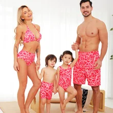 Vêtements assortis pour la famille, Ropa pour mère et enfant, maillot de bain imprimé, Sexy, mignon, famille, Parent enfant, 2021 