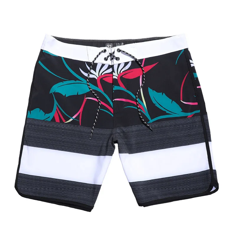 2021 Mens 4-way Stretch Recycled Boardshorts Waterproof Quick Dry Fitness Gym Summer Elastic Water-ativated Print Beach Surfing | Мужская