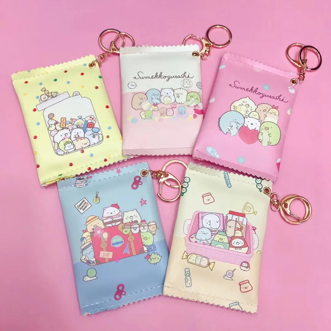 see chart Taiwan Hot cartoon 1PC Random Coin Bag Candy Coin Purse Keys Card Holder Wallet Money Bags Earphone Package Kids Gifts - Цвет: see chart