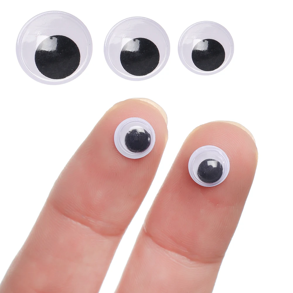 Googly Eyes, Self-adhesive, 8-12 mm, 30 Asstd., 1 Pack