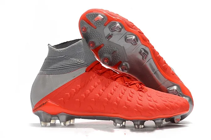 Мужская футбольная нескользящая обувь Hypervenom Phantom III EA sports FG Футбольная обувь с мягкой подошвой - Цвет: 9