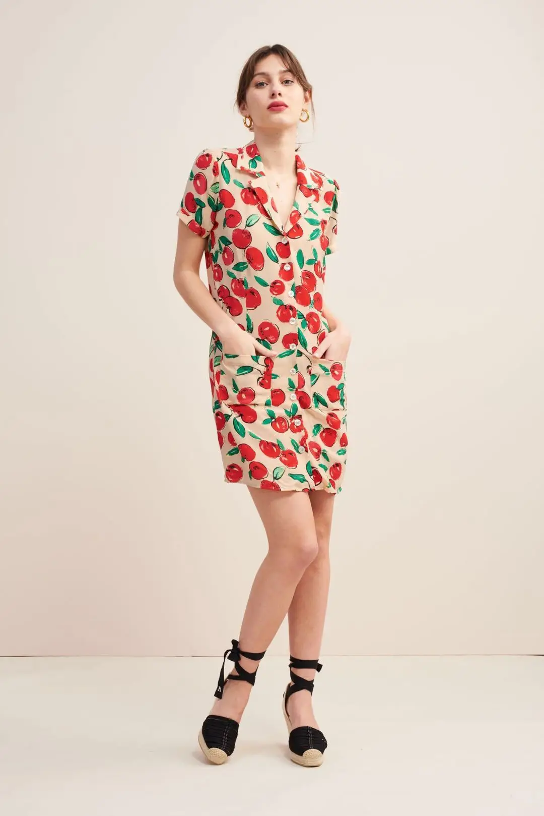 

Rouj French Elegant 19 Xia Xia Printing Dress 95088 2 Color