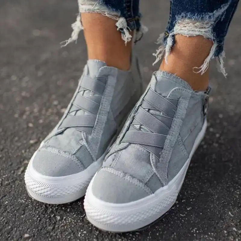 womens trainers with elastic strap