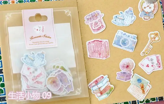 70 шт./упак. Kawaii стикер s романтическая маленькая наклейка окрашенная Акварельная дневник фото декоративная наклейка s - Color: I
