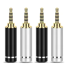 

Jack 2.5mm Earphone Audio Plug Copper Gold Plated/Rhodium 4 Pole Stereo HiFi Headset Metal Splice Adapter DIY 2.5 Wire Connector