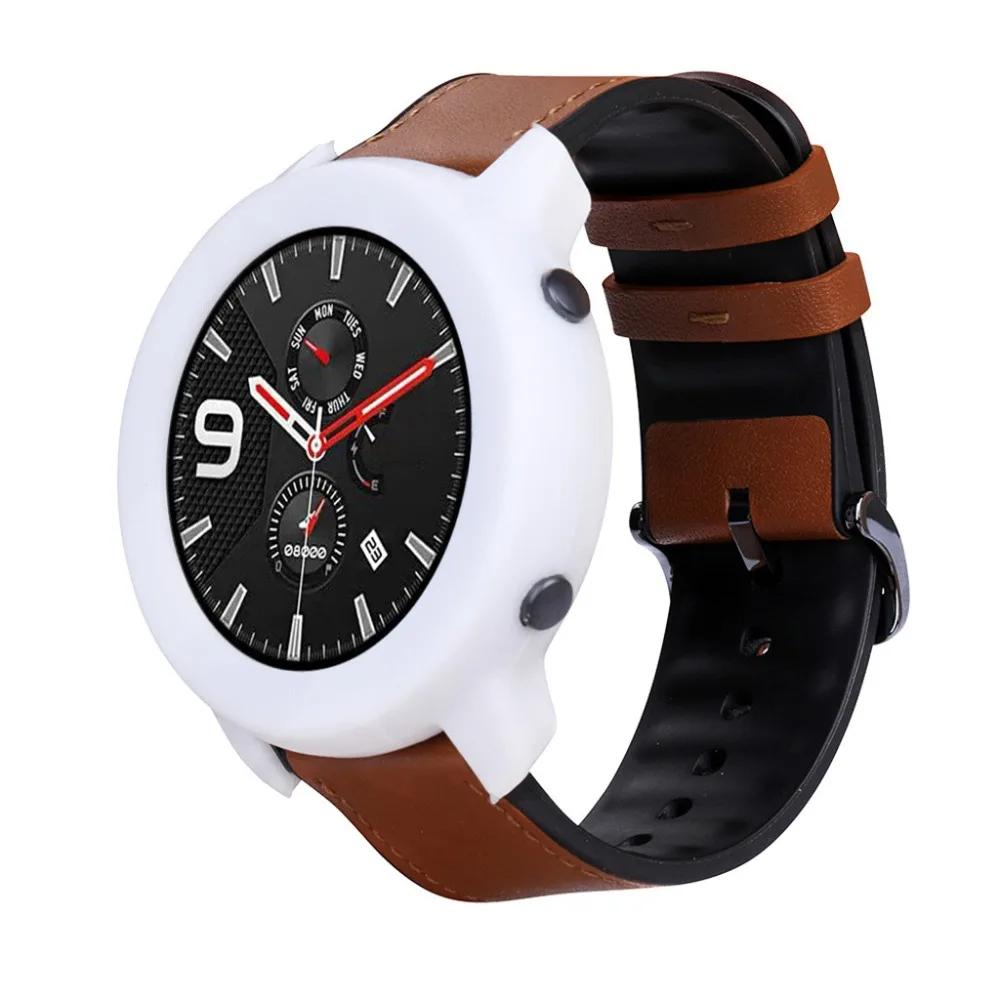 Силиконовый ремешок для часов+ защитный чехол для Xiaomi Huami AMAZFIT GTR 47 мм чехол крышка Полный Корпус рамка защитный чехол+ ремешок на запястье