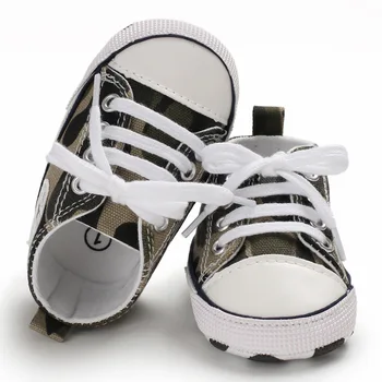 Baby Sneaker Boy Girl Shoes Print Star Canvas Soft Anti-Slip Sole Newborn Infant First Walkers Toddler Casual Canvas Crib Shoes 1