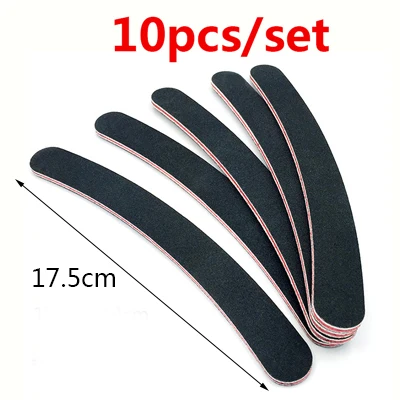 10pcs style 9 Инструменты для педикюра пилка для ногтей полоски для профессионального маникюра инструменты для ухода за ногтями Красота шлифовальный буфер блока пилка для ногтей буфер - Цвет: 10pcs style 9