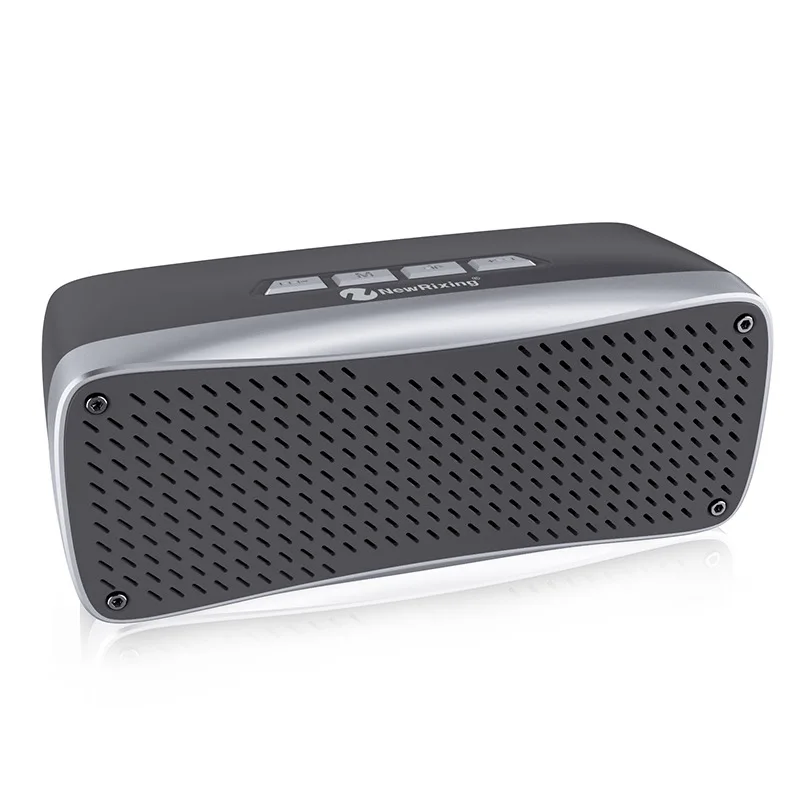FFYY-Newrixing Nr-2033 Bluetooth динамик открытый Ipx4 водонепроницаемый беспроводной стерео портативный динамик - Цвет: Gray