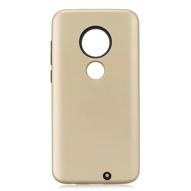 Гибридный резиновый бронированный чехол для Motorola Moto G7 G7 Plus противоударный пластиковый силиконовый чехол для Moto G7 power Funda - Цвет: Шампанское