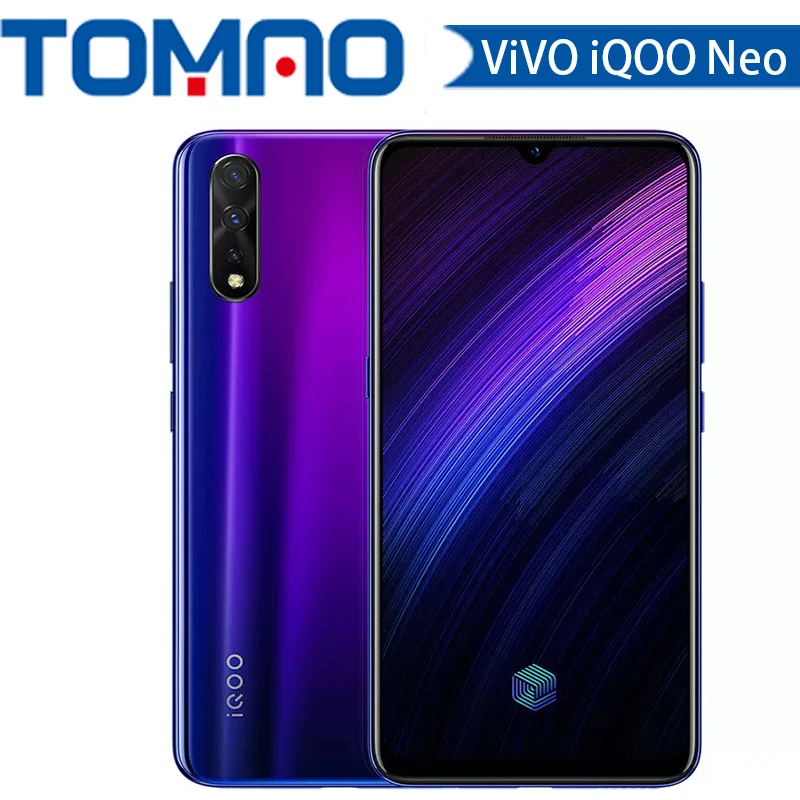 vivo IQOO Neo смартфон 6 ГБ 128 ГБ Android 9 Snapdragon 855 4500 мАч 3 камеры Super Amoled 6,3" экран мобильного телефона