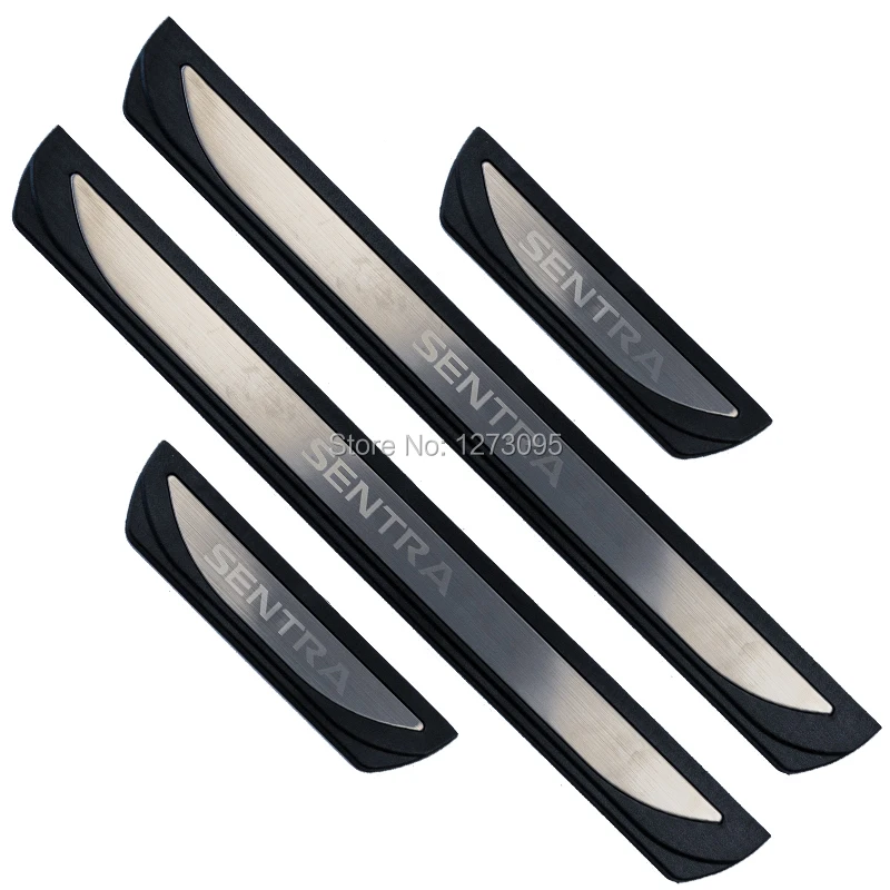 Защитная накладка для Nissan Sentra 2012 2018 2019 2020|door sill guard|stainless steel scuff platescuff plate |