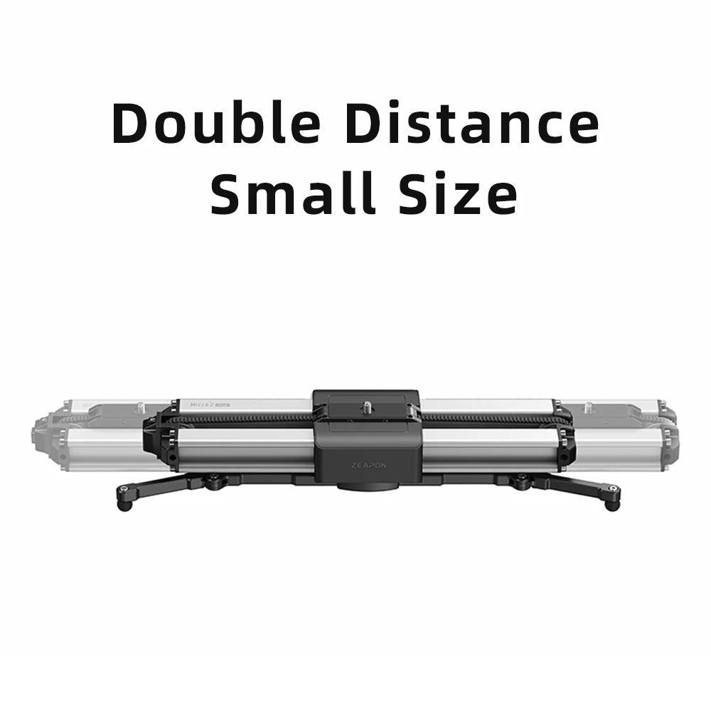 Zeapon Motorized Micro 2 Plus Camera Slider Portable Travel Distance 54cm/21.2in 4.5kg All-Direction Capacity 39 Decibels Motor