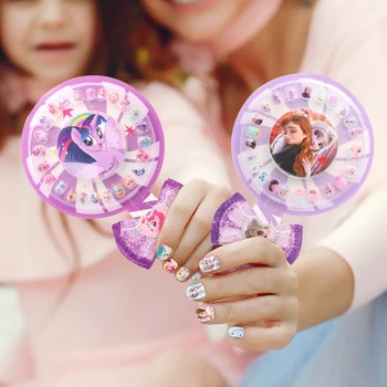 

Frozen 2 Elsa Anna My Little Pony Nail Stickers Removable Disney Princess Sofia The First For Girls Nail Makeup Toy Sticker Set