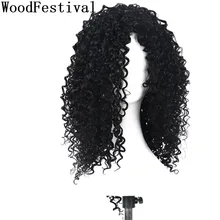WoodFestival женский черный кудрявый короткий Косплей парики термостойкий синтетический парик