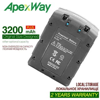 

ApexWay 3200mAh Li-ion Tool Battery for Milwaukee M18 48-11-1815 48-11-1850 Repalcement M18 Battery 2646-20 2642-21CT