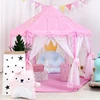 Anti-Mosquito Baby kid toy Tent Portable Folding Prince Princess Tent Kid Gift Child Castle Play House Wigwam Beach Zipper tent 5